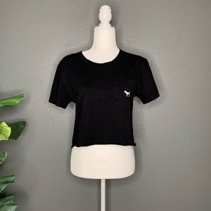 PINK VS Crop Pocket Tee NWOT